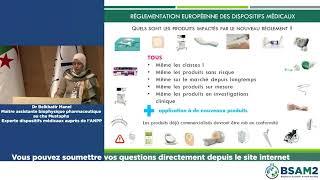 Réglementation des dispositifs médicaux - Dr M. Belkhatir