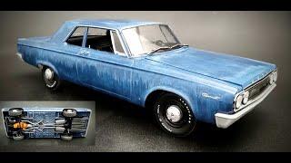 NEW KIT! 1965 Dodge Coronet Max Wedge 1/25 Scale Model Kit Build How To Assemble Paint Weather Fade