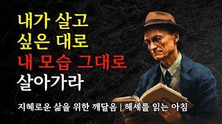 지혜로운 삶을 위한 깨달음 | 헤세를 읽는 아침 | 내가 살고 싶은 대로 내 모습 그대로 살아가라 | 오디오북