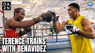 BREAKING: David Benavidez Visits & Trains Terence Ahead Of Canelo Fight