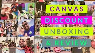 canvasdiscount.com unboxing and review! Favorite Disney Memories!