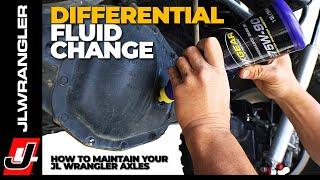 Jeep Wrangler JL or Gladiator Axle Differential Fluid Change HOW TO do it Yourself Maintenance