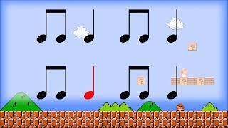 Mario Theme Rhythm Video- Level 1