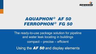 AQUAPHON® AF 50 / FERROPHON® FG 50: detección fugas de agua y localización tuberías - Receptor AF 50