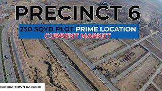 Precinct 6 Bahria Town Karachi- 250 SqYd Plot For Sale - Prime Location - Current Market Updates