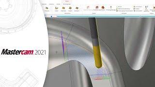 Mastercam 2021 | 3D-HSC-Werkzeugweg Blenden | CAD/CAM-Software