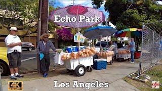 Walking Echo Park, Los Angeles, California 4K