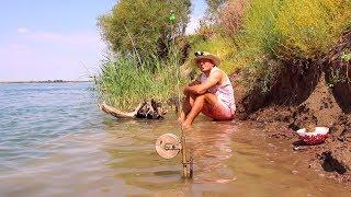 РЫБАЛКА НА ДЕДОВСКИЕ СНАСТИ. Белый амур, сазан, жерех. Шашлындос. Bushcraft. Fishing.