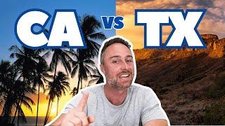 Living in California vs Living in Texas | CA versus TX | Which is Better?