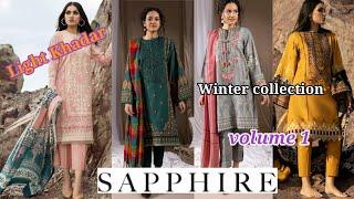 Sapphire Winter Collection Volume 1 2021| Sapphire new collection Winter Unstitched Collection