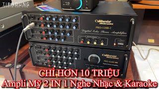 Chỉ hơn 10 TRIỆU Ampli California PRO-128B - II Mỹ - Nghe nhạc và hát karaoke cực đỉnh