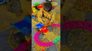 Arham playing with train toys|Train toy playing video