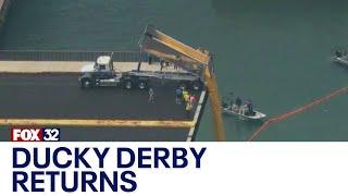 Ducky Derby 2024 makes a splash in downtown Chicago