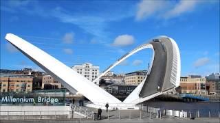 Tilting Opening Newcastle Gateshead Millennium Bridge - Elapsed time