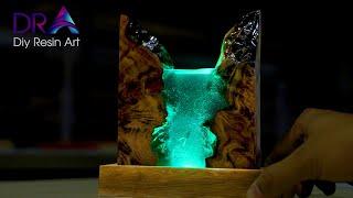 Wow! Craft a Unique Ocean-Themed Resin Lamp with Wood & Epoxy! | Diy Resin Art