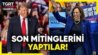 Kritik ABD Seçimlerinde Geri Sayım! Trump ve Harris Son Mitinglerini Yaptı! - TGRT Haber