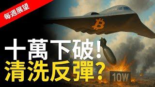 比特幣十萬失守！BTC清洗反彈是假象？重點在中軸【建議用1.5X倍速觀看】