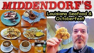 Louisiana Seafood, Burgers & Oktoberfest: Travel Vlog Restaurant Review Videos of Middendorf’s