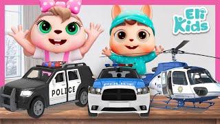 Toy Police Cars Fun | Police Pretend Play | Eli Kids Songs & Nursery Rhymes