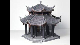 Maquete de Papel para Montar 91 - Pavilhão Chinês n° 3 - Trabalho Escolar