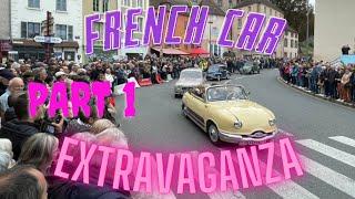 Classic French car extravaganza in Lapalisse Day1