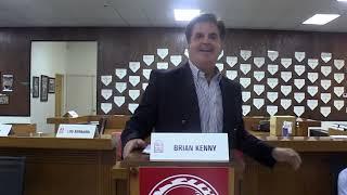 Brian Kenny at the grand opening of the New York State Baseball Hall of Fame Building