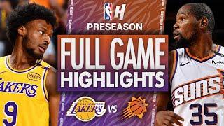 Los Angeles Lakers vs Phoenix Suns - Full Game Highlights | October 17, 2024 NBA Preseason