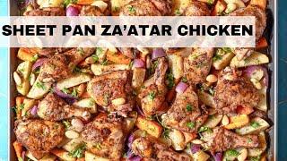 Sheet Pan Za’atar Chicken Recipe | Easy Chicken Recipe