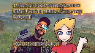 EXCLUSIVE! 16BITSANDBOBS chats to amazing games instruction manual creator ROWAN at MBP UK!