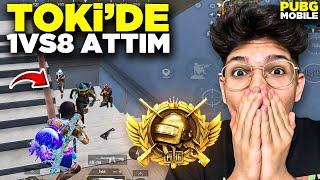 ÇOK SAĞLAM OYNADIM! TOKİDE 1VS8 ATTIM! | PUBG MOBİLE