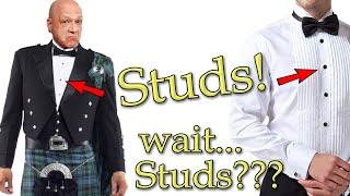 Studded Tux Shirts Are Wrong for Highland Dress. Why Saxon Tux Shirt doesn't work w/ Prince Charlie