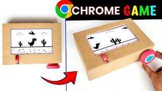 Homemade offline CHROME Game , How to make cardboard game at home , Easy school project