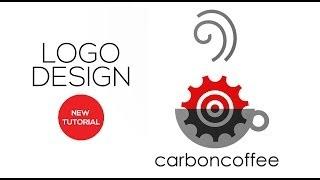 How to Design a Creative logo (carbon coffee)