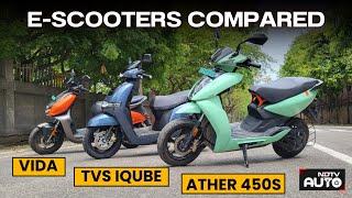 Hero Vida vs Ather 450S vs TVS iQube S | Best Budget Electric Scooter? | NDTV Auto