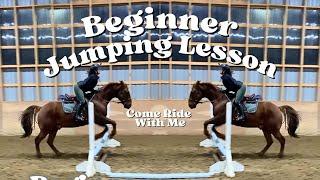 JUMPING MY FIRST VERTICAL + The Hardest Canter Pole Course