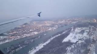 Landing at Belgrade Nikola Tesla Airport 2017