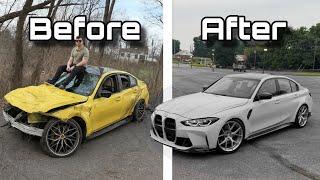 I Completely Rebuilt a Totaled $27,000 BMW G80 M3 from the Salvage Auction!