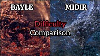 Elden Ring : Who is The Hardest dragon? Bayle vs Midir - Difficulty Comparison