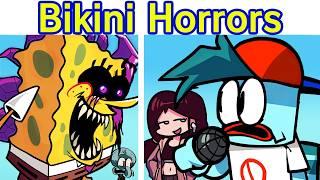 Friday Night Funkin' VS Bikini Horrors + Cutscenes & Lyrics (Squidward, Spongebob.exe) (FNF Mod)