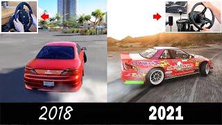 3 Year DRIFT PROGRESSION with a Wheel! (Starting on an OLD XBOX with a Thrustmaster TMX)