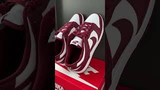 Nike Dunk Low Bordeaux Fall Sneaker Unboxing