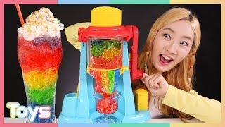 [Ellie] Soft Rainbow Jelly Smoothie Make Game | CarrieAndToys