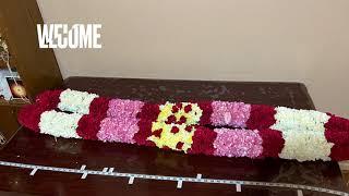 How to make a traditional Indian garland using fresh flowers