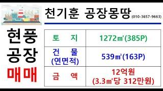 [대구현풍공장매매] 대구 달성군 현풍읍 지리   _1272㎡(약385P)_12억원(P당312만원)#현풍공장매매#달성군공장매매#천기훈공장몽땅