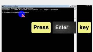 System Restore in Safe Mode with Command Prompt (Windows 7)