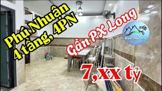 Bán nhà Phú Nhuận: hẻm thông khu phố Phan Xích Long. Xây mới 4PN.