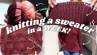 i knitted an oversized, textured sweater in 7 days...I don't recommend doing that | knit vlog #55