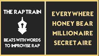 4 RHYMING WORDS WITH BEAT - Freestyle Rap Training - Rap Beat  - Improvising with Word Generator