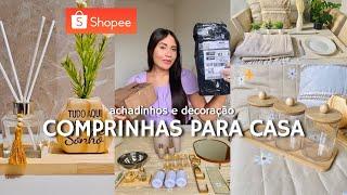 COMPRINHAS PARA CASA NA SHOPEE - achadinhos acessíveis, itens de decoração, tudo muito lindo 