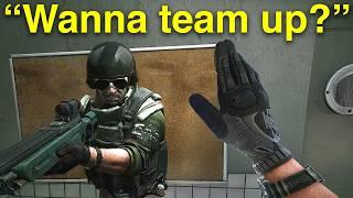 Asking Strangers to Team Up With Me in Tarkov